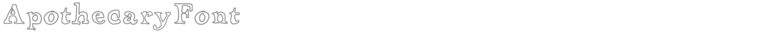 Apothecary font preview